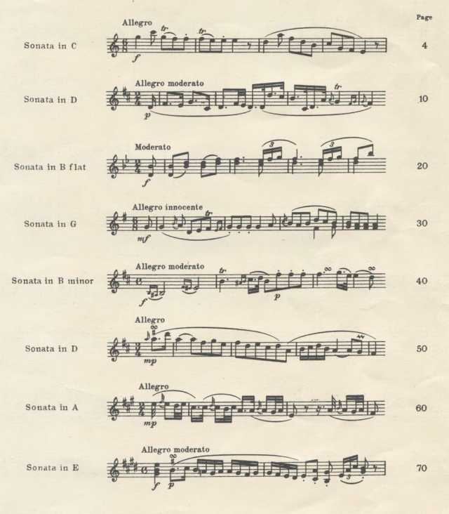 Eight Selected Sonatas